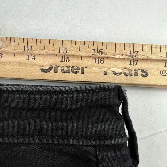 Not Your Daughter Jeans Women's 33x26* Julia Flare Crop Black Faded Denim Tag 12 - Picture 16 of 16